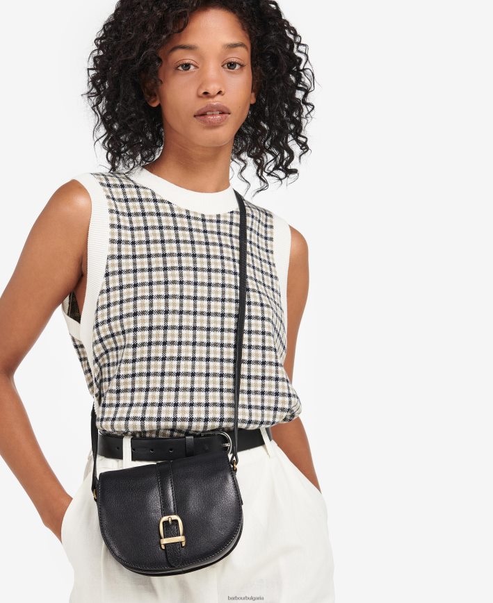 тъмно кафяво кожена чанта за дисаги laire 4FN2BH2403 Жени Barbour аксесоари