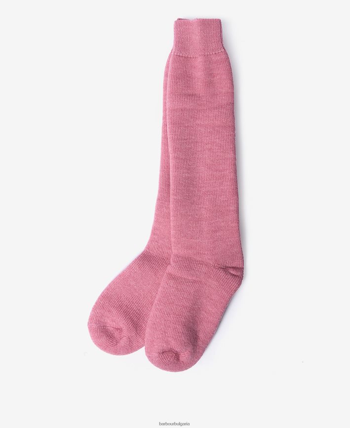 малина уелингтън чорапи до коляното 4FN2BH2465 Жени Barbour аксесоари