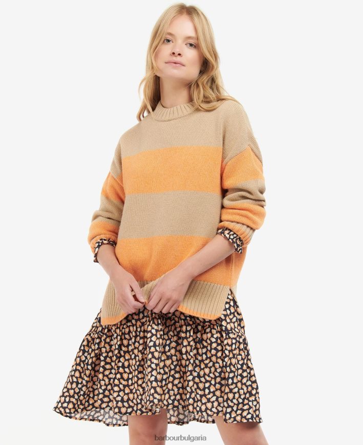 ивица папая плетен джъмпер ezili 4FN2BH1939 Жени Barbour облекло