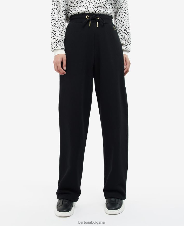 класическо черно паралелни джогинг 4FN2BH1791 Жени Barbour облекло