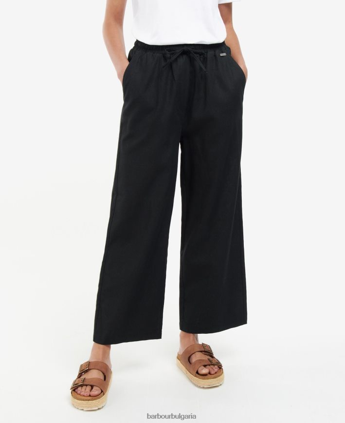 бяло панталони кристи 4FN2BH1802 Жени Barbour облекло