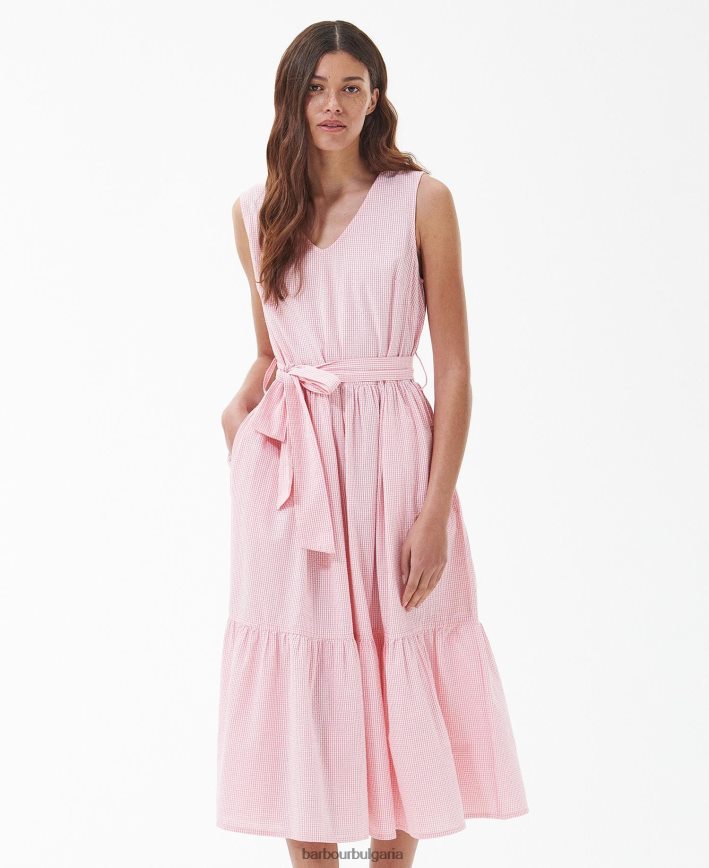 хибискус миди рокля с азалия 4FN2BH1819 Жени Barbour облекло