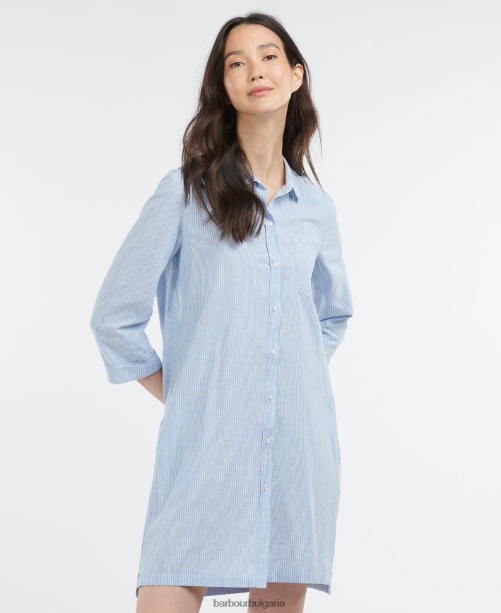 шамбре рокля с морски светлини 4FN2BH1842 Жени Barbour облекло