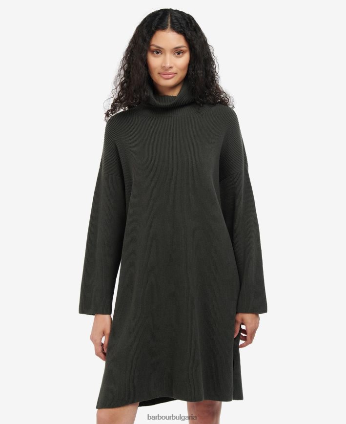 маслина бод рокля 4FN2BH1877 Жени Barbour облекло
