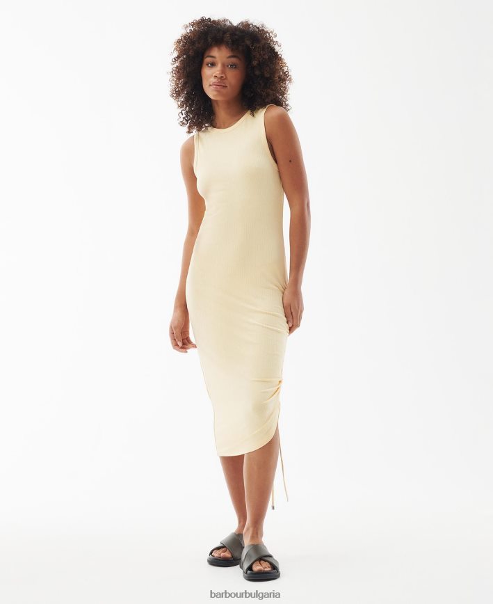 меко жълто рокля от лоример 4FN2BH1885 Жени Barbour облекло