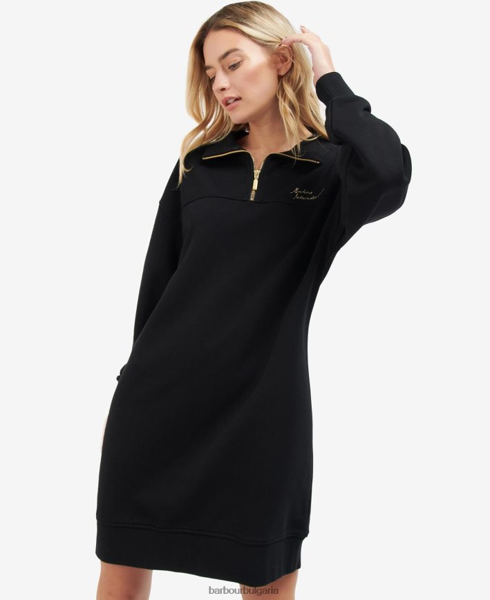 класическо черно рокля от фенуей 4FN2BH1902 Жени Barbour облекло