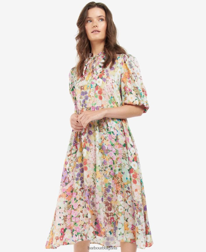 горичка пролет балканска рокля 4FN2BH1908 Жени Barbour x House of Hackney облекло