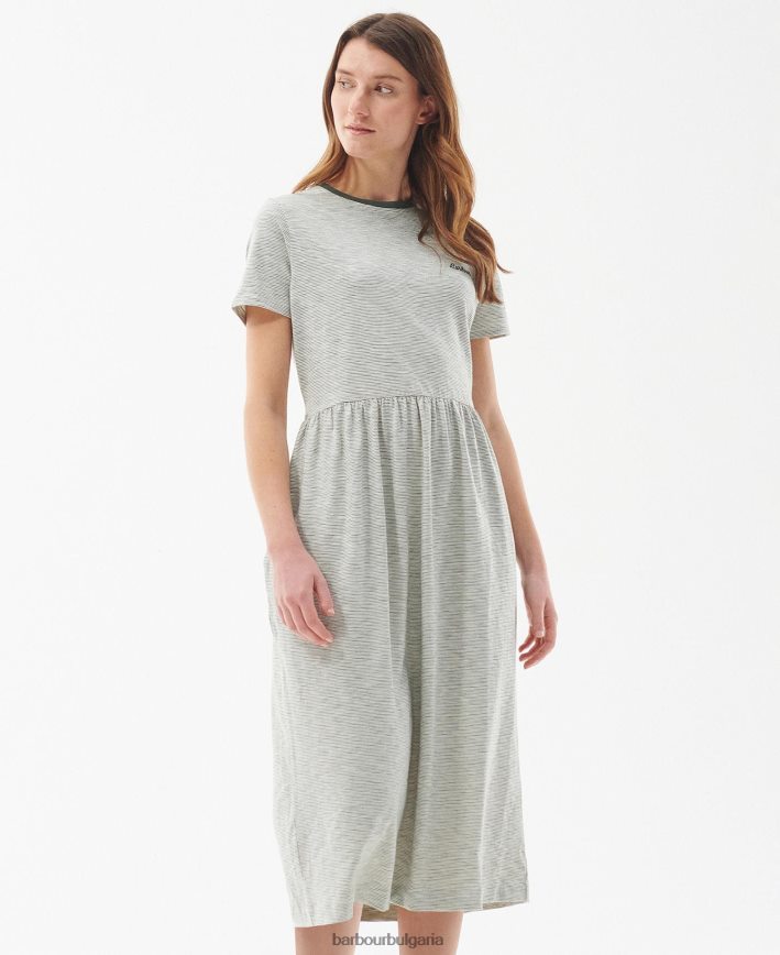 маслинено/бяло рокля ellewood 4FN2BH1830 Жени Barbour облекло