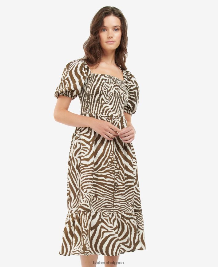 еквус какао рокля martello 4FN2BH1856 Жени Barbour x House of Hackney облекло