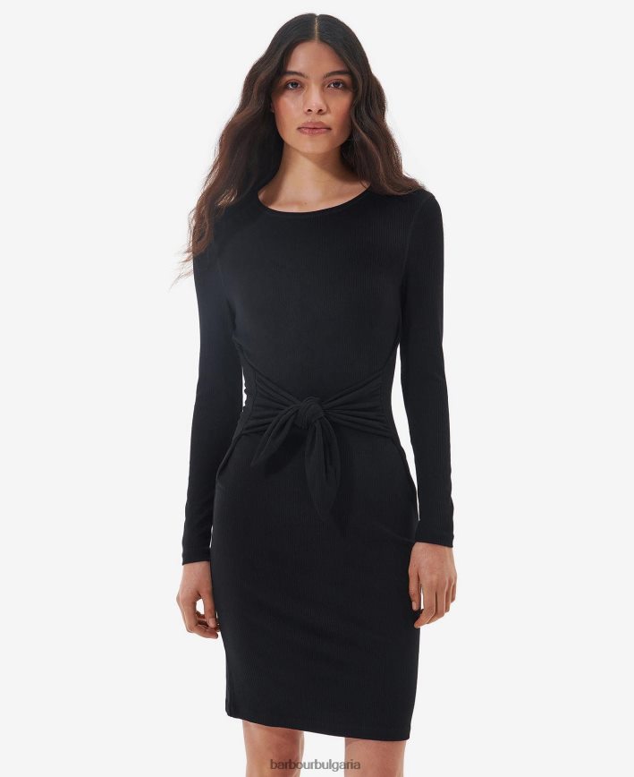 класическо черно рокля woodvale 4FN2BH1868 Жени Barbour облекло