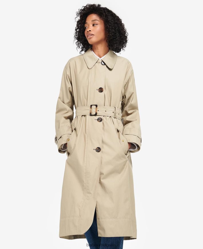 тъмно синьо/древна топола тренчкот somerland 4FN2BH1530 Жени Barbour облекло