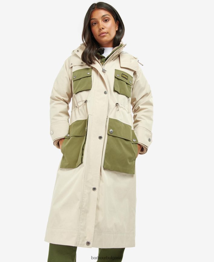 среднощно зелено водоустойчив тренчкот thruxton 4FN2BH1535 Жени Barbour облекло