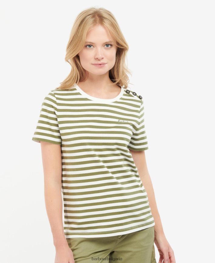 военноморски флот фериботна горна част 4FN2BH1671 Жени Barbour облекло