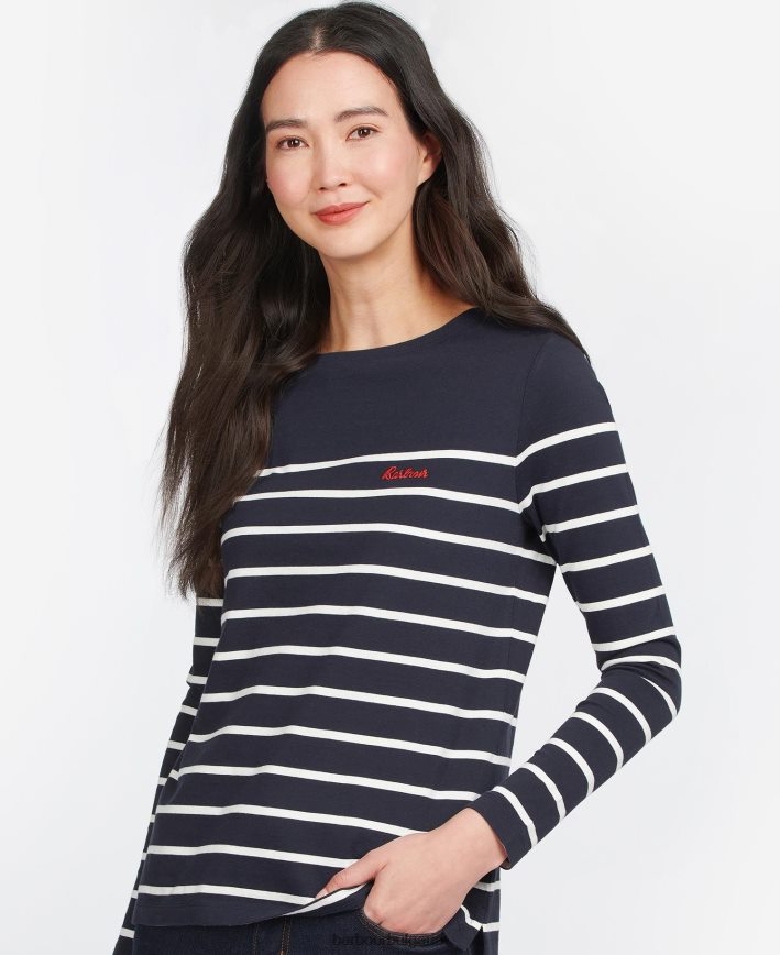 облак/морски флот брадли топ 4FN2BH1676 Жени Barbour облекло