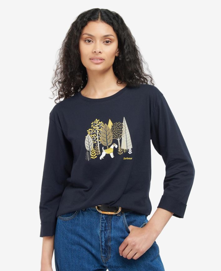 военноморски флот горяща тениска 4FN2BH1709 Жени Barbour облекло