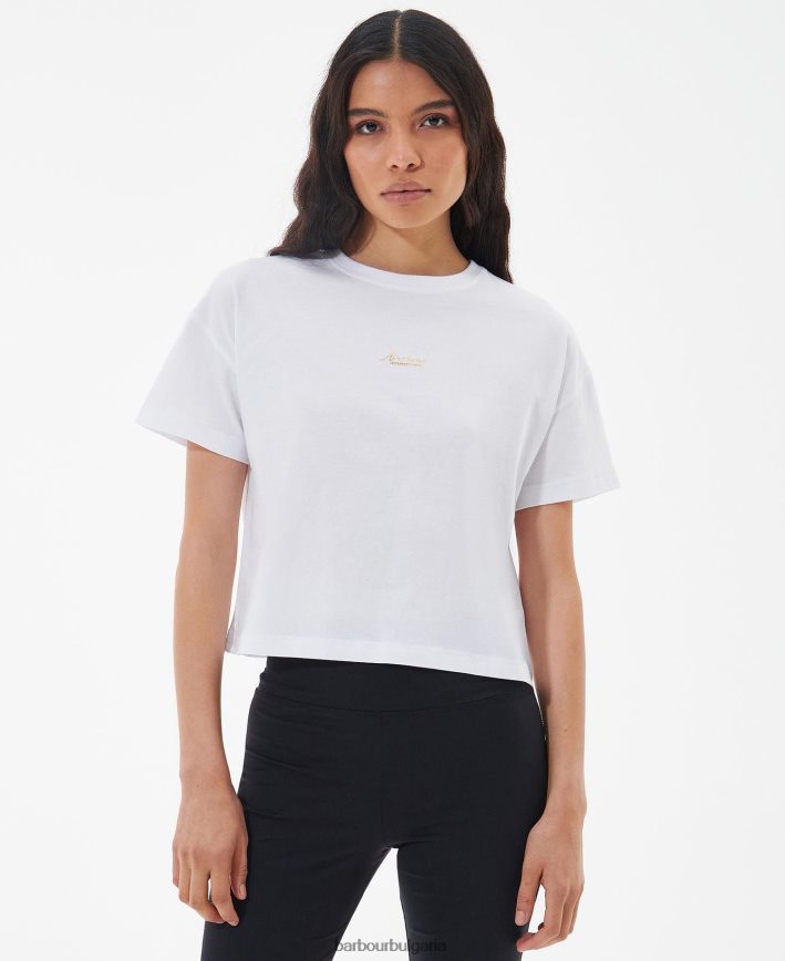 нежно розово халтън тениска 4FN2BH1713 Жени Barbour облекло