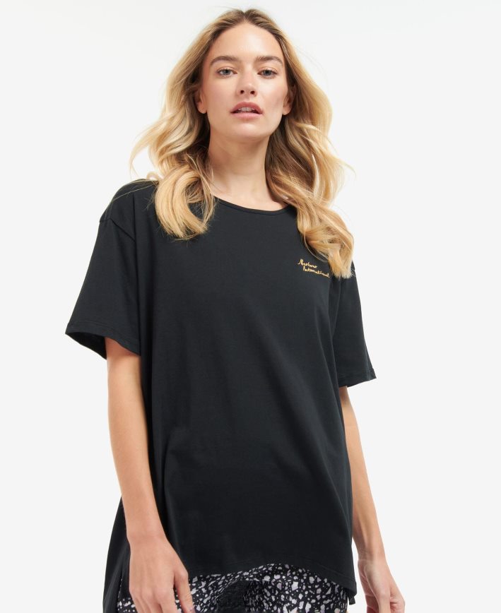 класическо черно роланд топ 4FN2BH1722 Жени Barbour облекло