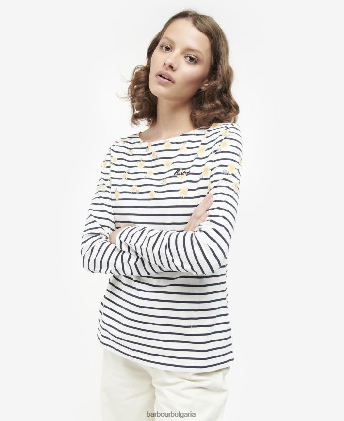 облачен печат Брадли печат топ 4FN2BH1729 Жени Barbour облекло