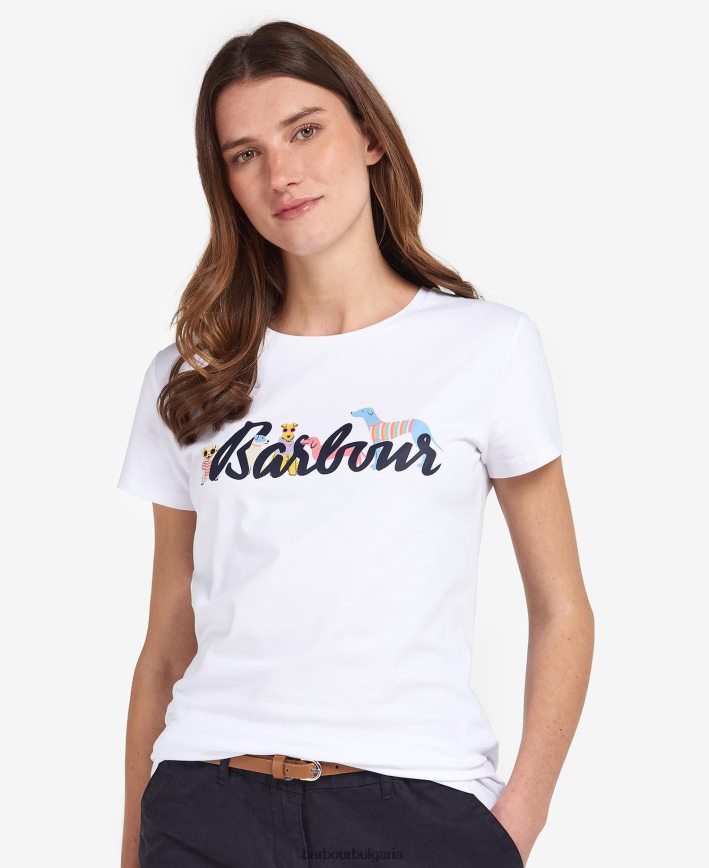 светлосив мергел тениска Southport 4FN2BH1660 Жени Barbour облекло