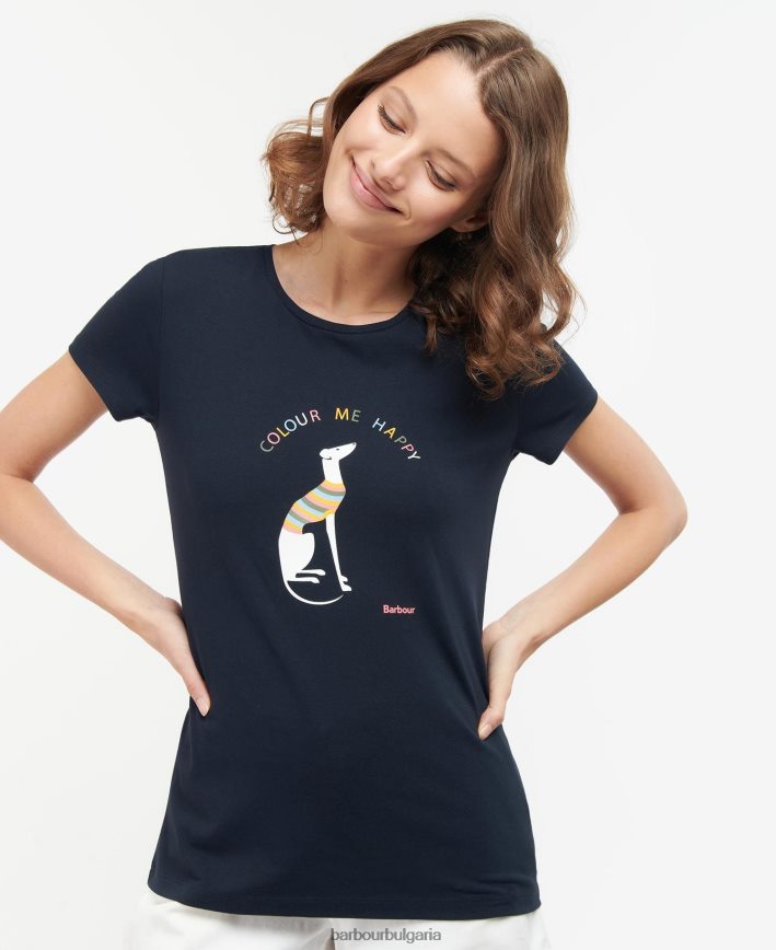 класическо бяло тениска bowland 4FN2BH1737 Жени Barbour облекло