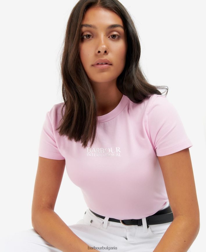 класическо черно изрязана тениска reign 4FN2BH1718 Жени Barbour облекло