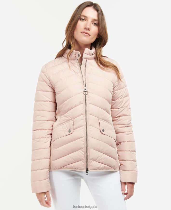 маслина/маслина мергел еластично кавалерийско ватирано яке 4FN2BH1437 Жени Barbour облекло