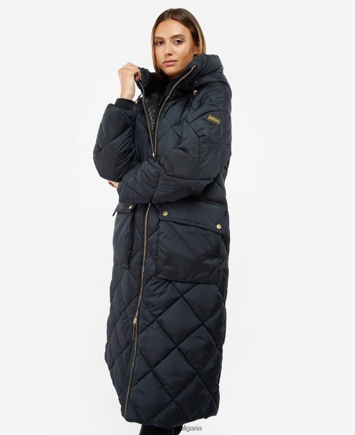 класическо черно готландско ватирано яке 4FN2BH1440 Жени Barbour облекло