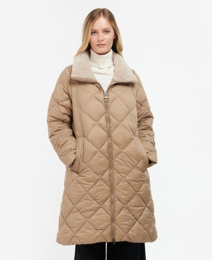 папратови листа/класически тартан ватирано яке Kilmory 4FN2BH1513 Жени Barbour облекло