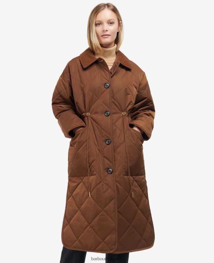 топъл тен/приглушен ватирано яке bonnyrigg 4FN2BH1428 Жени Barbour облекло