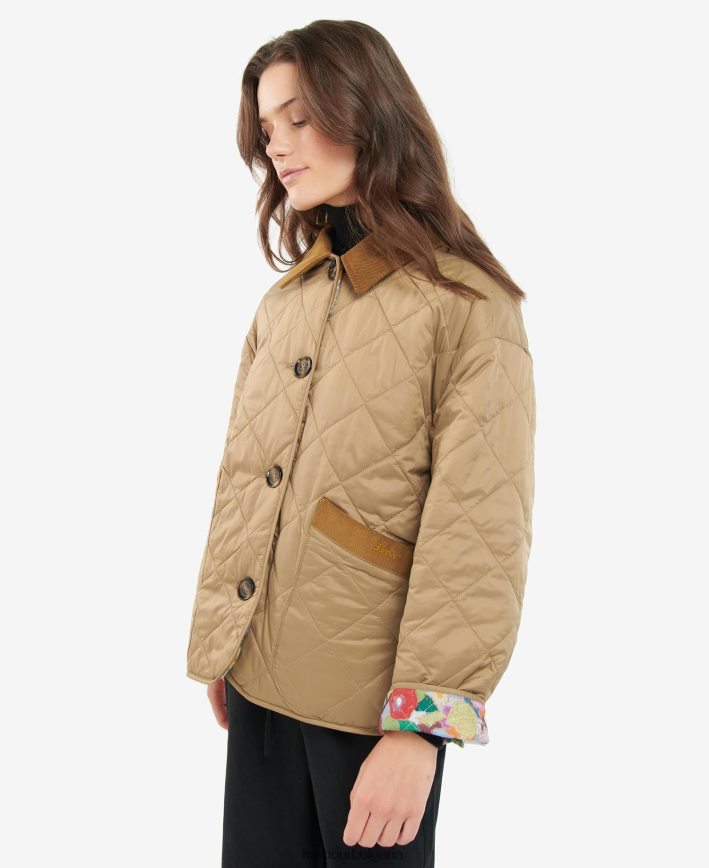 тъмен флот/лимеренция/небе двустранно ватирано яке grandsden 4FN2BH1505 Жени Barbour x House of Hackney облекло