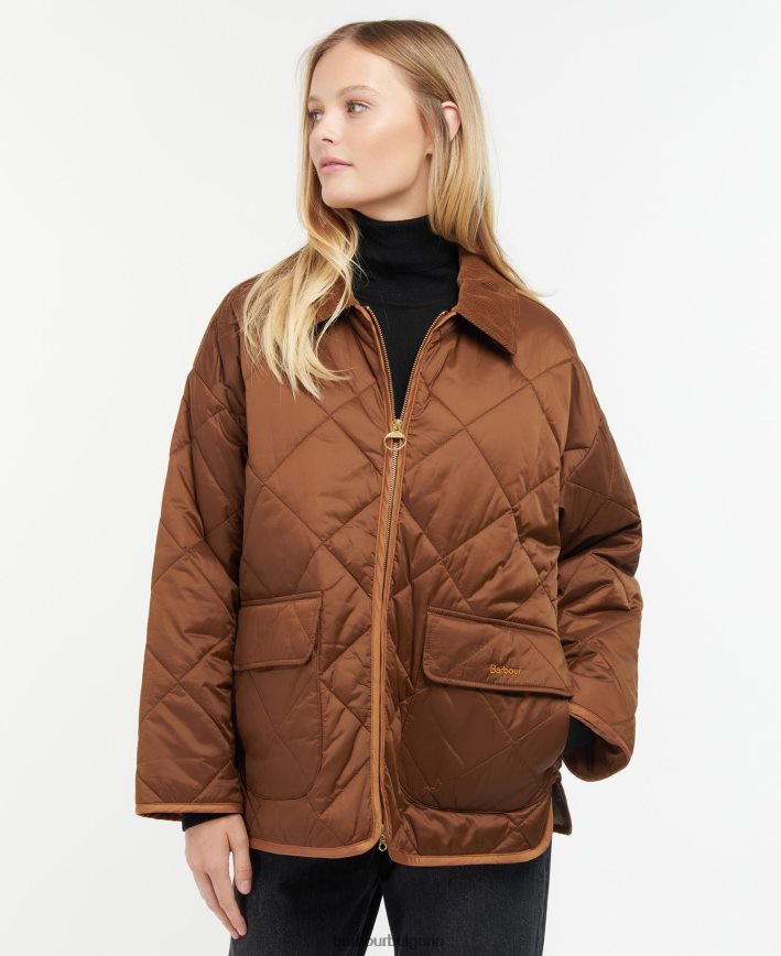 черен/древен ватирано яке ryhope 4FN2BH1426 Жени Barbour облекло