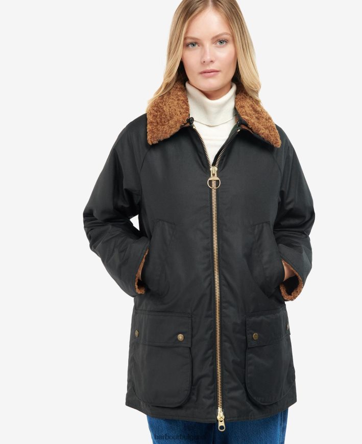 папрат/класически тартан восъчно яке Carloway 4FN2BH1385 Жени Barbour облекло