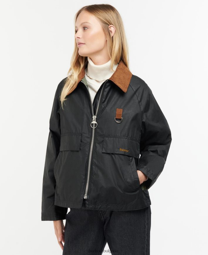 архив маслина/ант восъчно яке на Eddleston 4FN2BH1383 Жени Barbour облекло
