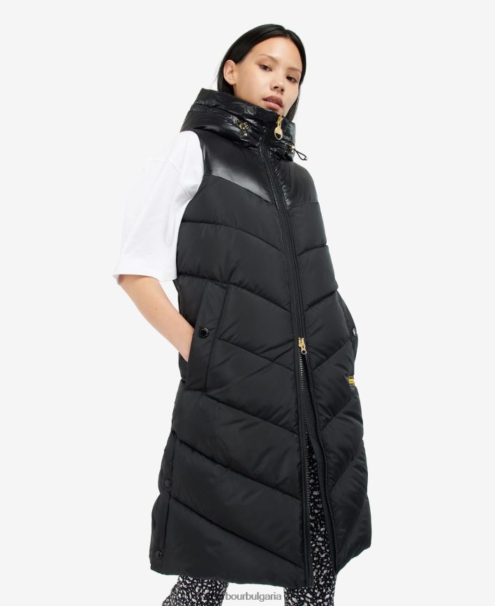 смолисточерен маратонска жилетка 4FN2BH1584 Жени Barbour облекло