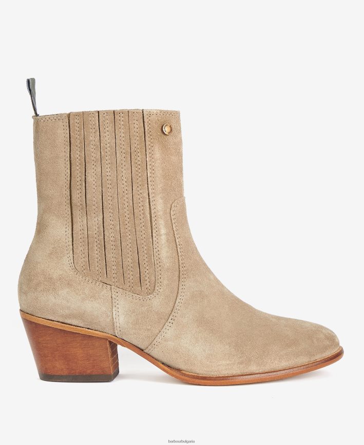 кафяво западни ботуши челси пру 4FN2BH2075 Жени Barbour обувки