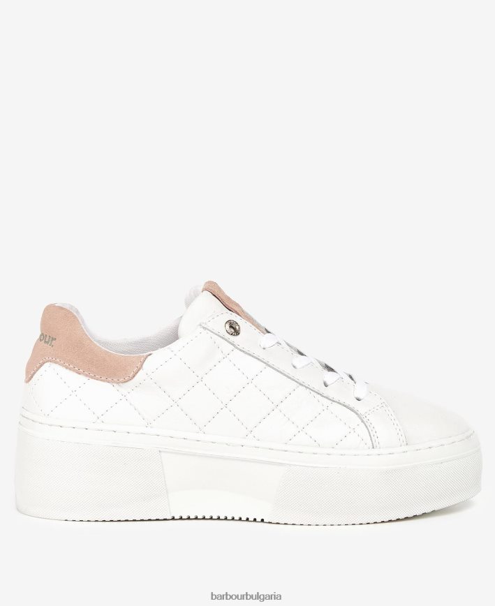 бял/сребрист божур дарла треньори 4FN2BH2126 Жени Barbour обувки