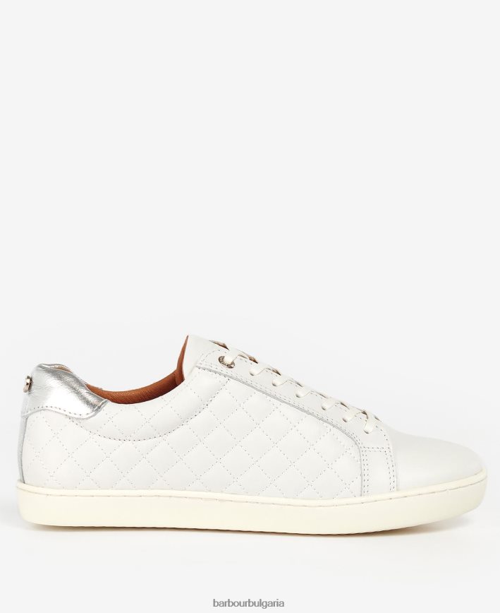 сребриста метална кожа космо маратонки 4FN2BH2130 Жени Barbour обувки