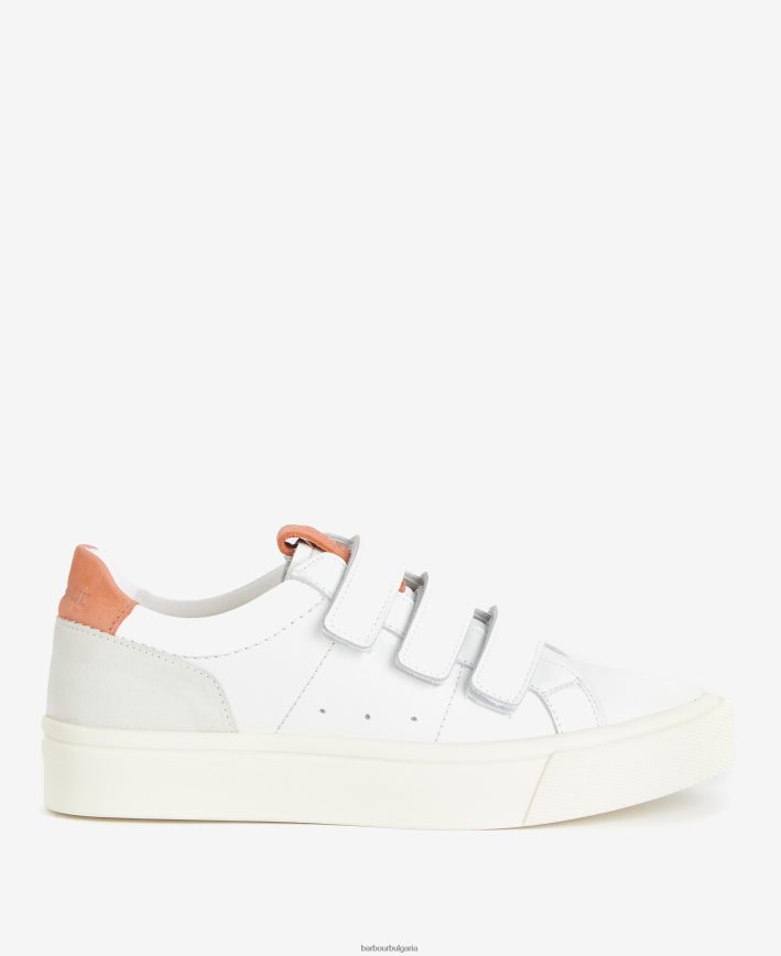 бяло/лавандула кецове georgie с три презрамки 4FN2BH2137 Жени Barbour обувки