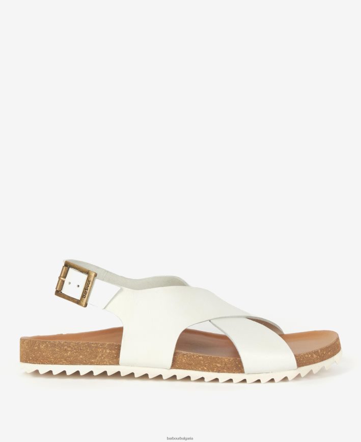 коняк сандали с кръстосана каишка rochelle 4FN2BH2092 Жени Barbour обувки