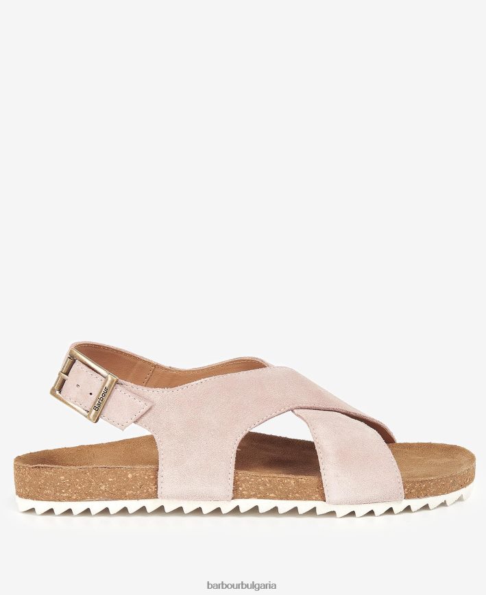 сребърен божур велур сандали rochelle 4FN2BH2100 Жени Barbour обувки