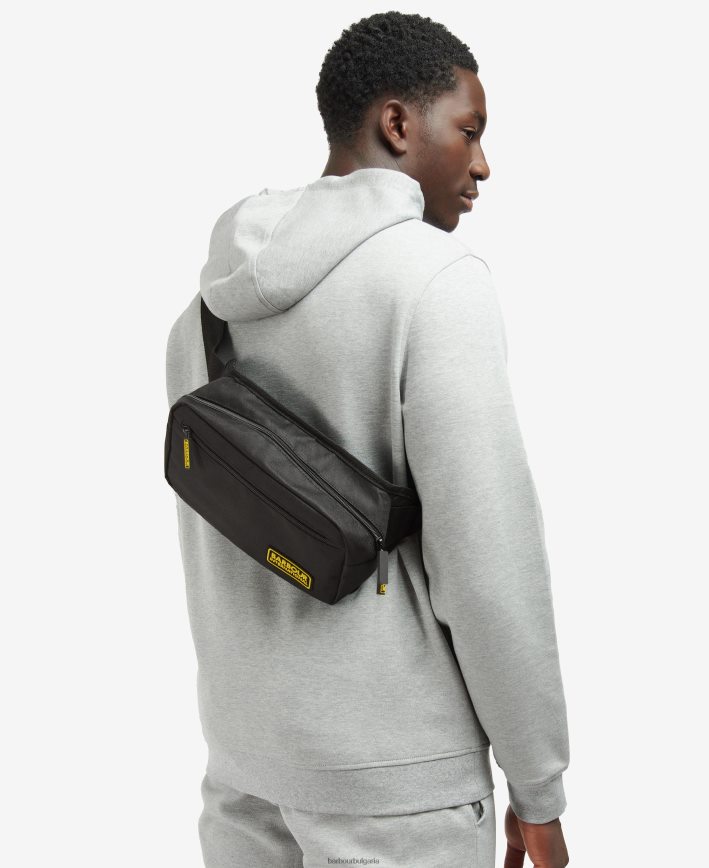 класическо черно състезателна чанта за кръст 4FN2BH2213 мъже Barbour аксесоари