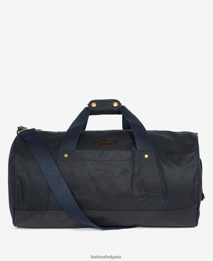 военноморски флот чанта explorer wax duffle bag 4FN2BH2194 мъже Barbour аксесоари