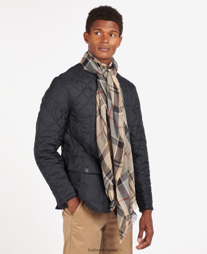 каменна рокля тартан велтън тартанов шал 4FN2BH2350 мъже Barbour аксесоари