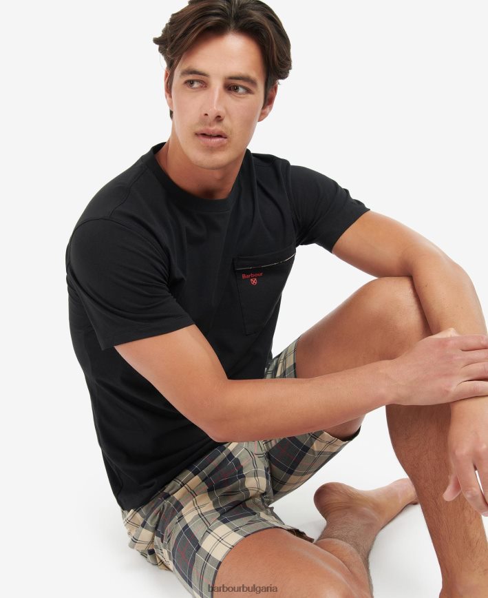 летен морски тартан bailes pj set 4FN2BH1240 мъже Barbour облекло