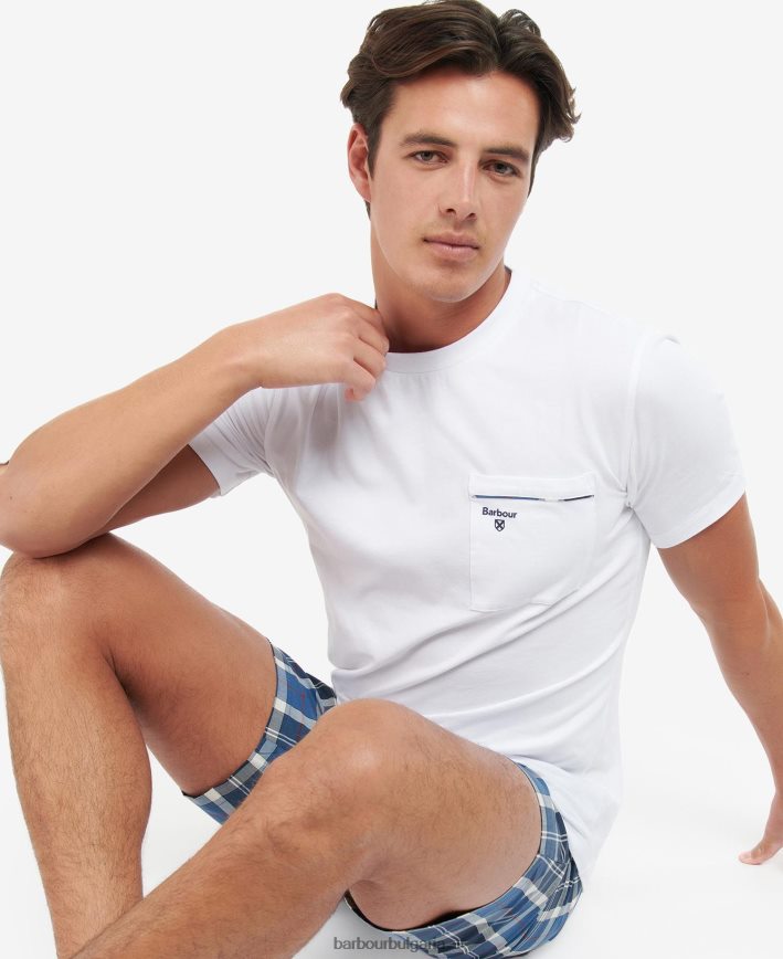 летен морски тартан bailes pj set 4FN2BH1243 мъже Barbour облекло