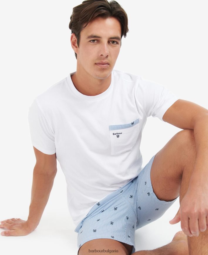 класическо синьо комплект hilson pj 4FN2BH1239 мъже Barbour облекло