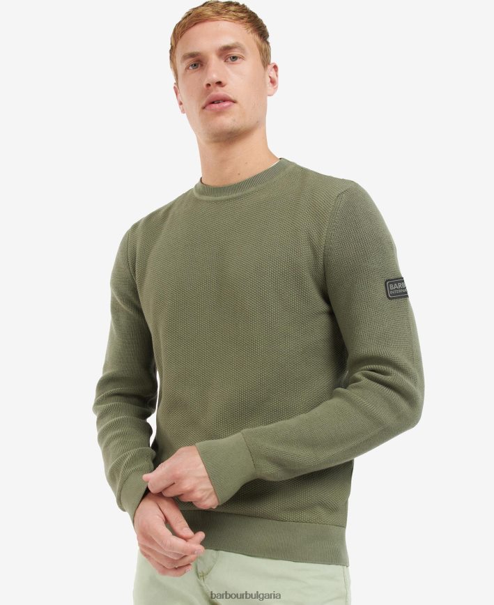 класическо черно карам плетен джъмпер 4FN2BH1119 мъже Barbour облекло