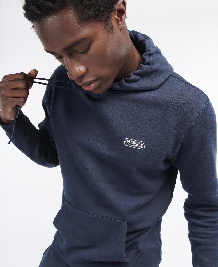 антрацит мергел международна качулка с малко лого 4FN2BH989 мъже Barbour облекло