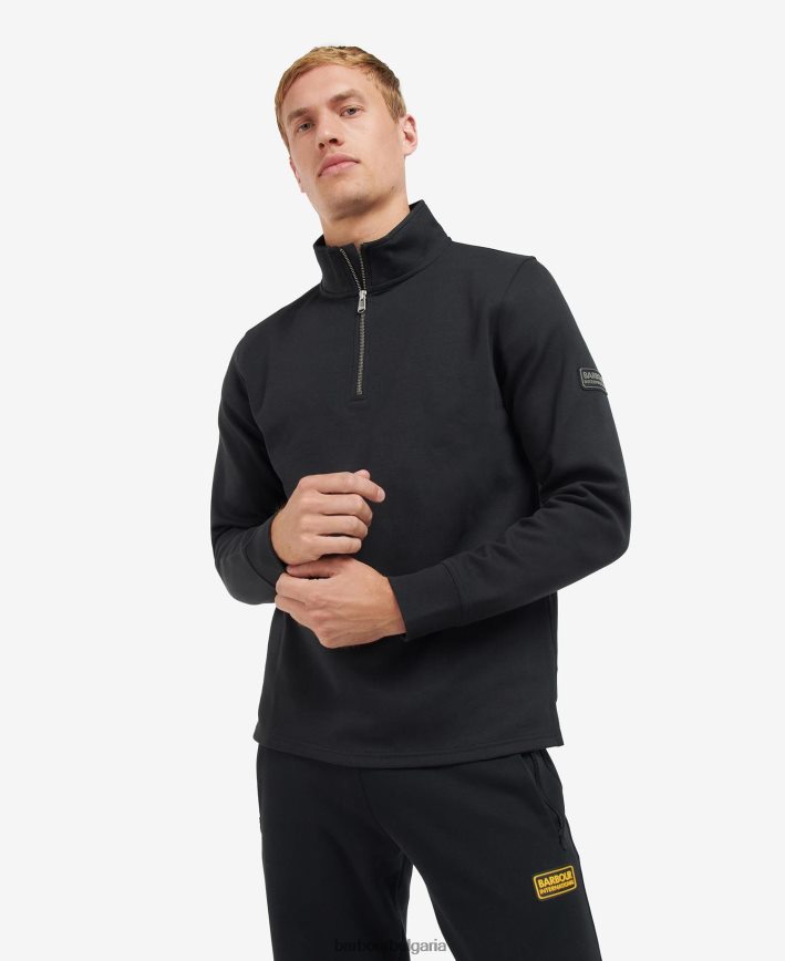 класическо черно пружинен полуцип 4FN2BH993 мъже Barbour облекло