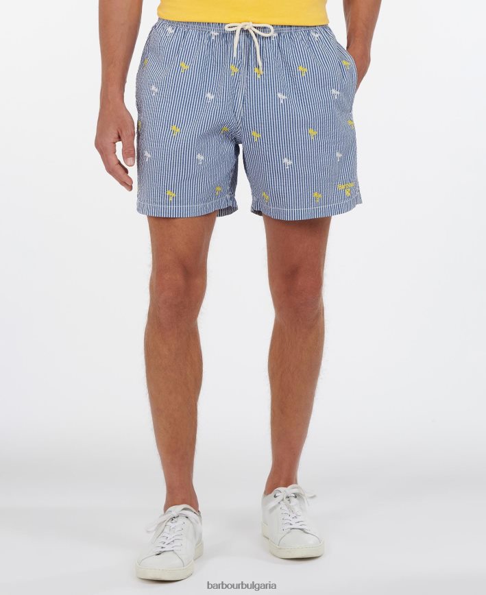 военноморски флот бански шорти с палмови ивици 4FN2BH1209 мъже Barbour облекло